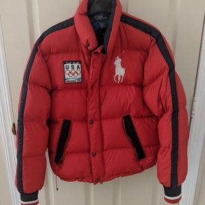 Polo by Ralph Lauren puffy coat. So warm.
